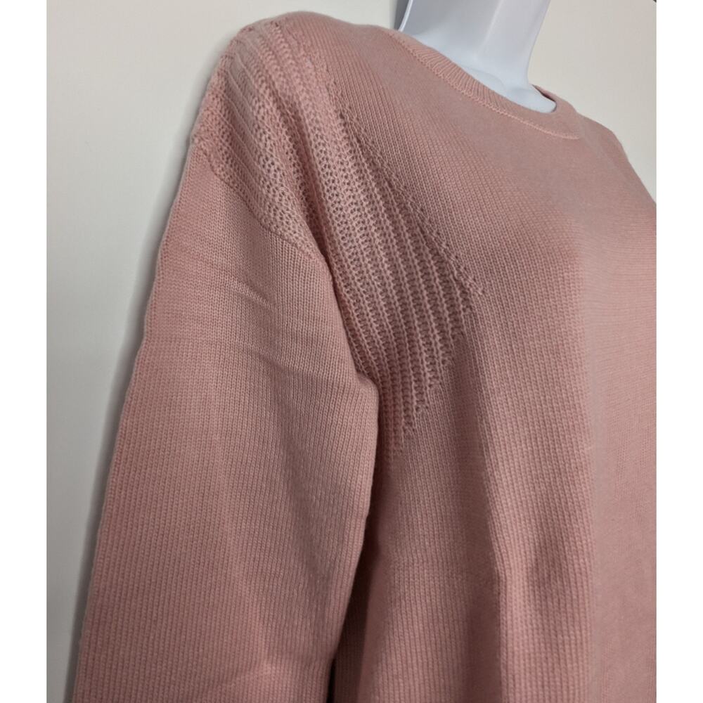 Stitches + Stripes Pink Wool Blend Sweater Size Medium - Picture 6 of 9